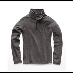 North face gray quarter zip